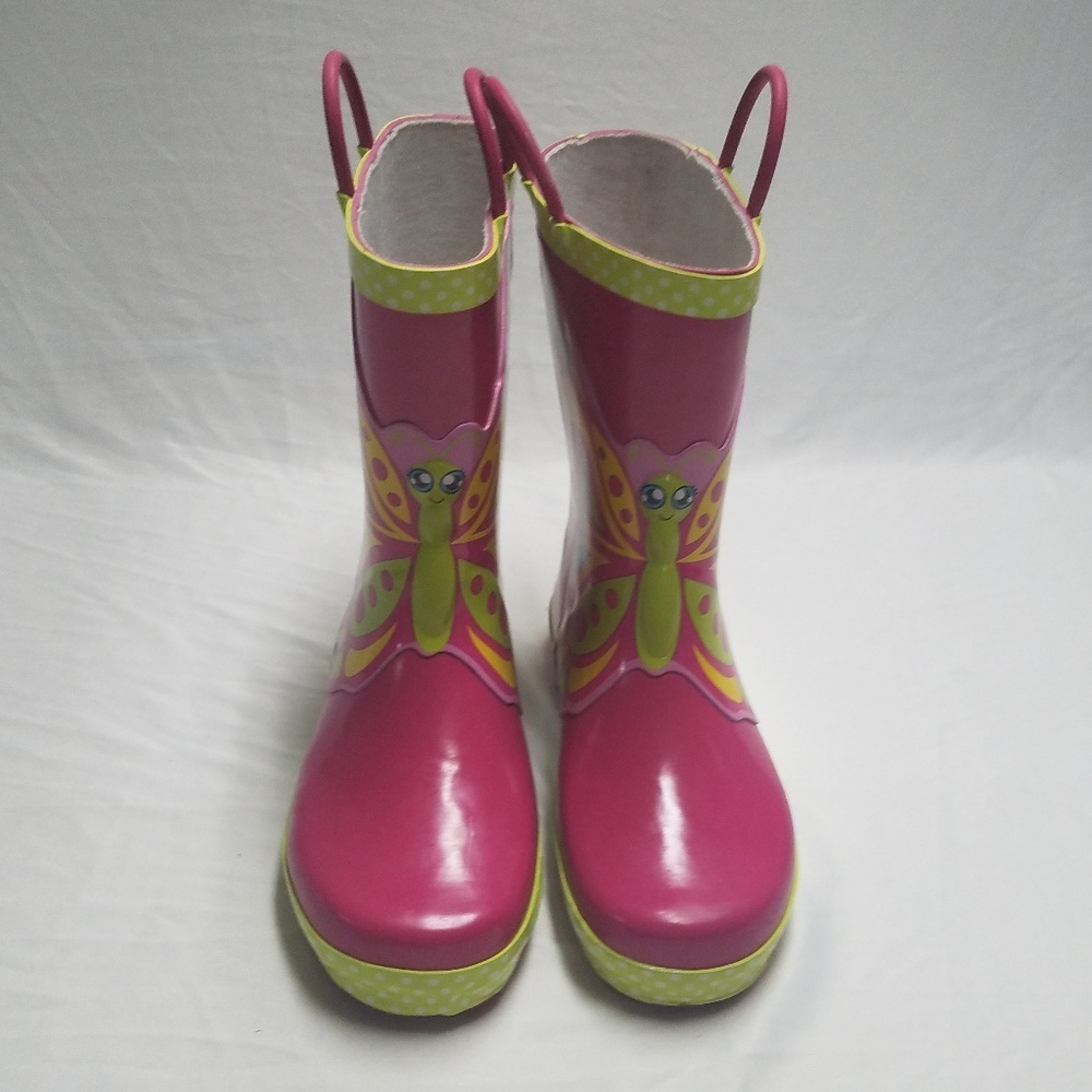 Kids Western Chief Butterfly Star-Pink Rain Boot